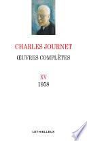 Oeuvres complètes, volume XV