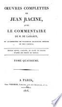 Oeuvres complettes avec le commentaire de m. de La Harpe: Iphigénie en Aulide. Phèdre