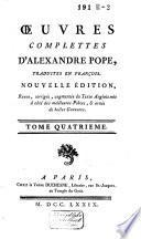 Oeuvres complettes d'Alexandre Pope,