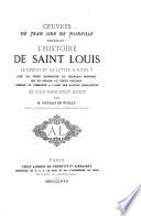 Oeuvres comprenant l'Histoire de Saint Louis, le Credo et la Lettre à Louis X.