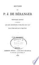 Oeuvres contenant les dix chansons publieés en 1847