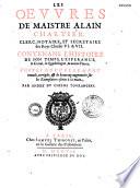Oeuvres, d'Alain Chartier