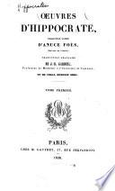 Oeuvres d'Hippocrate