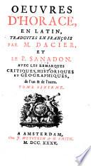 Oeuvres D'Horace