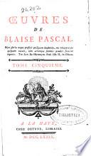 Oeuvres de Blaise Pascal