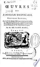 Oeuvres de Boileau Despréaux
