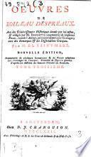 Oeuvres ¬de ¬Boileau ¬Despréaux