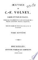 Oeuvres de C.-F. Volney, comte et pair de France: Recherches sur l'histoire ancienne