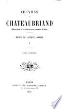 Oeuvres de Chateaubriand: Génie du Christianisme