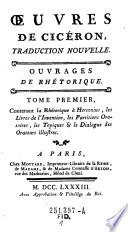 Oeuvres de Ciceron, Trad. nouv
