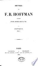 Oeuvres de F. B. Hoffman