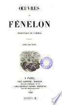 Oeuvres De Fénelon Archevèque De Cambrai
