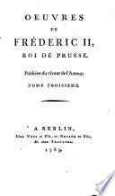 Oeuvres de Fréderic II, roi de Prusse