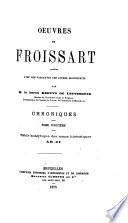 Oeuvres de Froissart: Table analytique des noms historiques