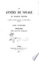 Oeuvres de Goethe traduction nouvelle par Jacques Porchat