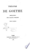 Oeuvres de Goethe traduction nouvelle par Jacques Porchat