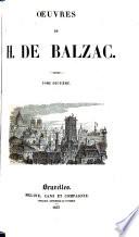 Oeuvres de H. de Balzac ...