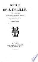 Oeuvres de J. Delille