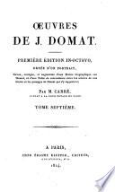 Oeuvres de J. Domat, 7