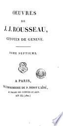 Oeuvres de J. J. Rousseau, 7 (Émile, 2)