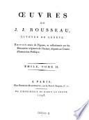 Oeuvres de J. J. Rousseau, Citoyen De Geneve