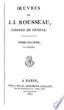 Oeuvres de J.J. Rousseau ...
