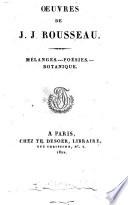 Oeuvres de J. J. Rousseau. Tome 1. -21