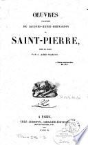 Oeuvres de Jacques-Henri-Bernardin de Saint-Pierre