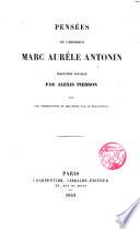 Oeuvres de l ́Empereur Marc-Aurele Antonin
