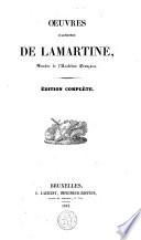 Oeuvres /de Lamartine, Alphonse