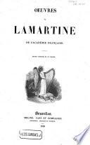 Oeuvres de Lamartine de l'académie française