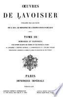 Oeuvres de Lavoisier