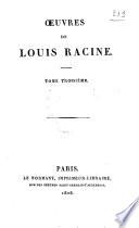 Oeuvres de Louis Racine