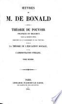 Oeuvres de M. de Bonald