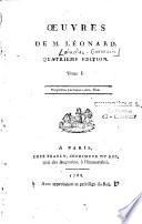 Oeuvres de M. Léonard. Quatrieme edition. Tome I. [-Tome III.].