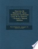 Oeuvres de MacHiavel