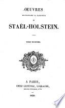 OEuvres de madame la baronne de Staël-Holstein