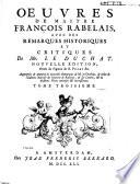 Oeuvres de maître François Rabelais