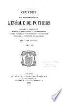 Oeuvres de Mgr Louis-François-Désiré-Ed. Pie, Evêque de Poitiers