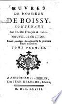 Oeuvres de Monsieur de Boissy