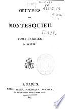 Oeuvres de Montesquieu
