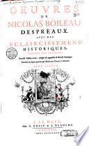 Oeuvres de Nicolas Boileau Despréaux