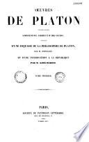 Oeuvres de Platon, nouvelle édition accompagnée de notes, d'arguments et de tables analytiques
