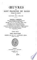 Oeuvres de Saint François de Sales