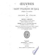 Oeuvres de Saint François de Sales