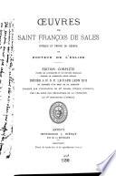 Oeuvres de Saint François de Sales ...