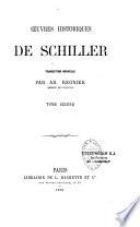 Oeuvres de Schiller: OEuvres historiques : histoire de la guerre de trente ans ; opuscules historiques