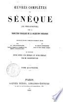 Oeuvres de Sénèque (le philosophe) avec la traduction française de la collection Panckouke