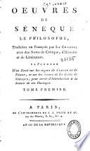 Oeuvres de Séneque le philosophe