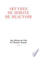 Oeuvres de Simone de Beauvoir